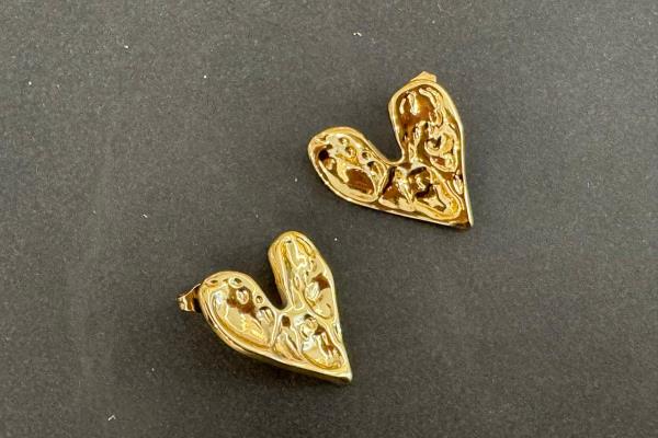 Double Hearts Earrings